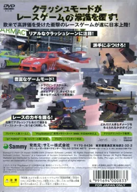 Burnout 2 - Point of Impact (Japan) box cover back